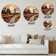 thumbnail image 4 of Designart "Barn Rural Reverie painting" Countryside Oversized Wall Clock, 4 of 5