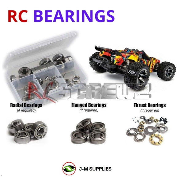 RCScrewZ Metal Shielded Bearing Kit tra115b for Traxxas Rustler BL-2S #67164-4 RC Car | SET