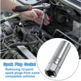 LDCRE 14mm 12 Point Spark Plug Removal Tool ，Thin Wall 3/8" Spark Plug