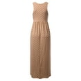 thumbnail image 3 of Doublju Women's Empire Seam Sleeveless Maxi Dress with Pockets (Plus Size Available), 3 of 3
