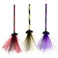 thumbnail image 4 of Fnochy Halloween Decorations Halloween Broom Mini Witch Broom, Halloween Hanging Props Play Broomstick Trick Or Treat Decorations for Kids Toddlers Holiday Party, 4 of 4