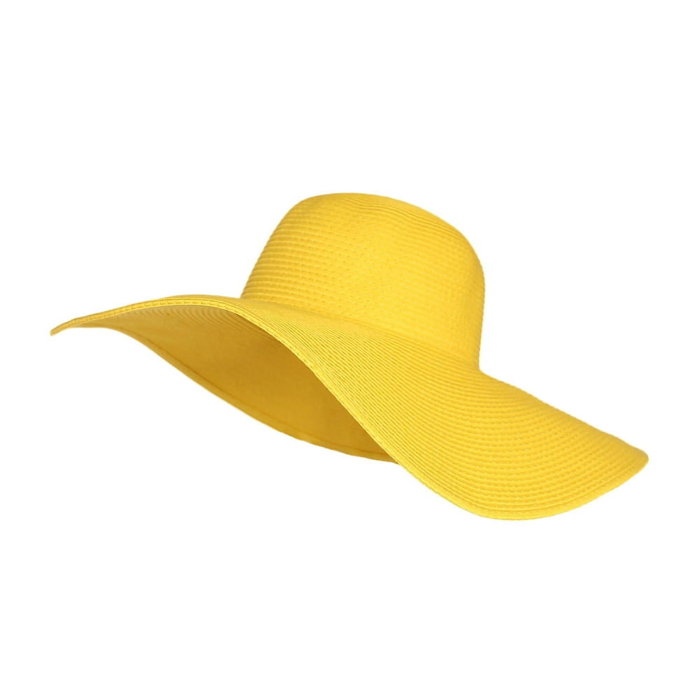 WITHMOONS Women Straw Sun Hat Wide Brim Floppy Beach Cap SZ90045