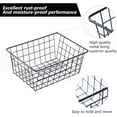 thumbnail image 2 of Wire Baskets for Organizing, 2 Pack Metal Kitchen Organizers and Storage Baskets, Wire Black Metal Storage Bins,Wardrobe Organizer,Laundry Basket,Snack Organizer(11 x 8.58 x 4.72 Inches), 2 of 9