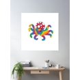thumbnail image 2 of Fun Octopus Design Poster Wall Art, Modern Wall Decor For Living Room Bedroom, 30x30 UNFRAMED, 2 of 3