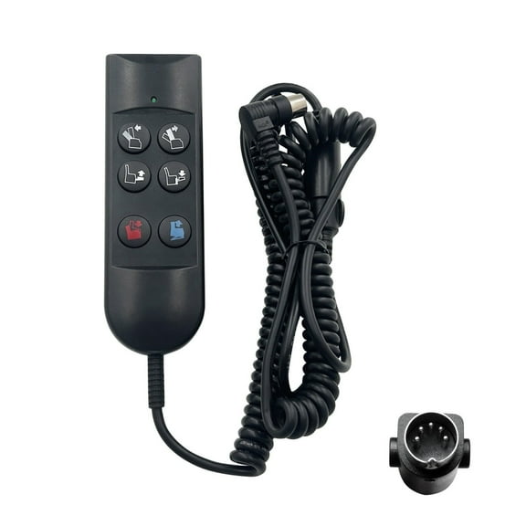 Power Recliner 6 Button 5 Pin Remote Hand Control Replacing ZK756HCL