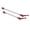 Red, variant on Nieyigj 1 Pair Bicycle Hub Quick Release Poles Bike Front Rear Titanium Alloy Axle Skewer Lever Red[cite: 1]