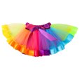 thumbnail image 2 of FYMNSI Baby Girl 1st Birthday Cake Smash Outfit Rainbow Tutu Skirt Set Romper Headband 3pcs One Year Old Party Summer Clothes 1 Year Rainbow, 2 of 5