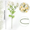 thumbnail image 5 of REGALWOVEN 6 Bundles Artificial Flowers Fake Floral Plants with Stems for Home Garden Wedding Decoration White 20.8 in, 5 of 6