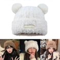 thumbnail image 2 of Gorro de peluche con forma de calavera, gorro protector para las orejas, gorro universal de invierno para mujer., 2 of 5