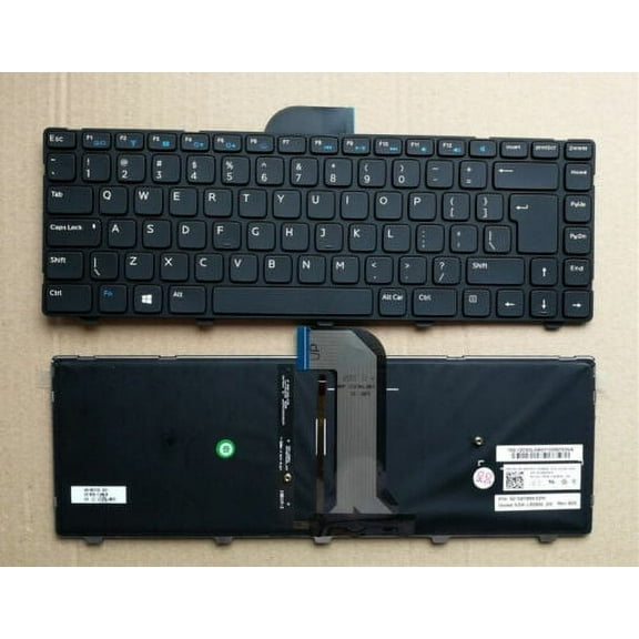 New US Black Laptop Backlit Keyboard Replacement for Dell Inspiron 14-3421 14R-5421 15Z-5523 P26F Vostro 2421 Light Backlight