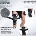 thumbnail image 4 of piezas de rodilleras deportivas Rodilleras para exteriores Rodilleras para proteger las rodillas, adecuadas para deportes como baloncesto, correr, tenis, ciclismo, etc. Naranja Talla M, 4 of 5