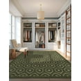 thumbnail image 4 of Unique Loom Outdoor Trellis Textured Collection Area Rug - Spatial (2' x 3' Rectangle Green), 4 of 10