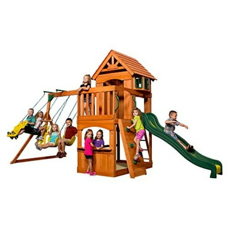 Backyard Discovery Atlantis All Cedar Wood Playset Swing Set