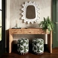 thumbnail image 6 of TOV Furniture Dex Olive Green Leopard Jacquard Ottoman, 6 of 6