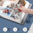 thumbnail image 3 of Fintie Classical Photo Album - 600 Pockets for 4x6 Photos, Ideal for Family, Wedding, Baby, Vacation Pictures - Gray, 3 of 9