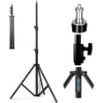 thumbnail image 1 of Adjustable Tripod Light Stand for Photography - 9.19ft/2.8m Height - Portable with Carrying Bag - Professional Studio Equipment, 1 of 1