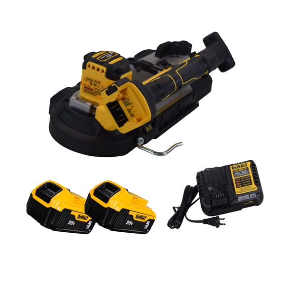 DeWalt DCS378B 20V MAX XR Cordless 3-3/8" Bandsaw w (2) 5Ah Batteries, & Charger