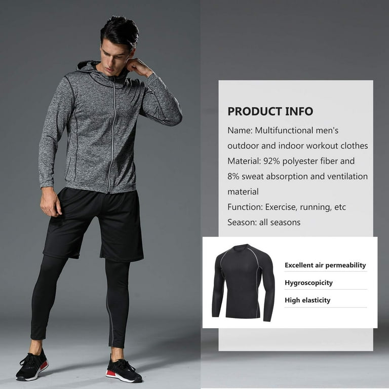 当店在庫してます! Set Workout Men's BOOMCOOL Gym Leggings Compression Clothing Clothing