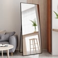 thumbnail image 5 of 71" x 32" Full Length Mirror with Stand, Aluminum Alloy Frame Floor Mirror, Hanging Standing or Leaning Full Body Mirror for Living Room Bedroom, 5 of 7