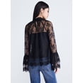 thumbnail image 3 of Scoop Women's Ruffle Lace Blouse, Sizes XS-XXL, 3 of 6