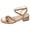 Rose Gold, variant on Women’s Open Toe Chunky Heels Slingback Strappy Heeled Sandals with Adjustable Buckle Strap Party Prom Sexy Dressy Shoes Gold Size 7.5