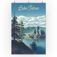 thumbnail image 2 of Lake Tahoe, Lithograph (24x36 Giclee Gallery Art Print, Vivid Textured Wall Decor), 2 of 3