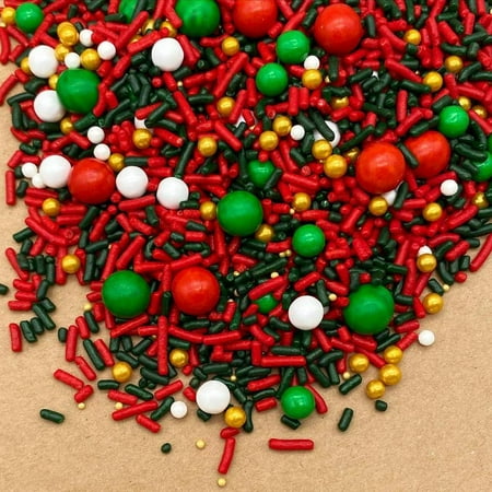 Christmas Mixes Dear Santa Sprinkle Blend - Christmas Sprinkles - Edible - Sprinkles - Xmas - 6 oz. Sprinkles Mix - Edible - Holiday - Santa - Gift ()