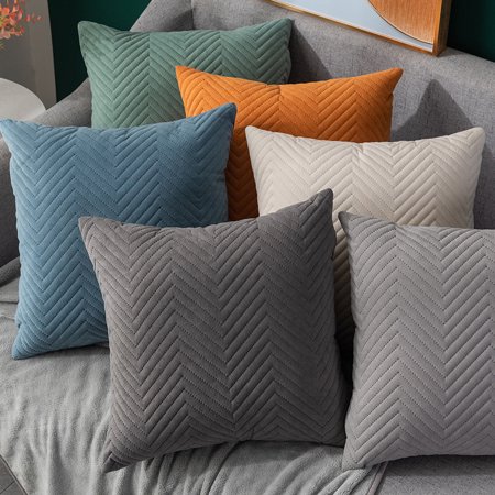 

Velvet pillowcase home cushion bed cushion set simple sofa pillowcase
