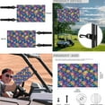 thumbnail image 5 of Jeiento Colorful Coconut Tree Golf Cart Accessories Set 4 Pack Golf Cart Seat Cover Golf Cart Steering Wheel Cover Golf Cart Flags Golf Cart Seat Towel Blanket Steering Wheel Cover Protector, 5 of 5
