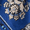 Deep Indigo, variant on Women's Printed Square Scarf, Beige
