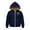 Dark Blue, variant on Children Valentine Day Sher𝗉a Fleec𝖾 Hoodie Full Zip Up Winter Jacket Heart Print Thick Warm Hooded Sweatshirt Thermal Coat
