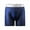 Blue, variant on Mens Underwear AOEL EMENC Ice Silk Anti-wear Leg Anti-wear Open Crotch Long Boxer Shorts