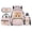 Pastel Heart Cat, variant on Night Sky Purple Star & Pink Butterfly Backpack Bundle, 17 Inch Galaxy Fairy Casual Girls School Bookbag Including Lunch Bag, Stationery Pouch and Water Bottle Carrier