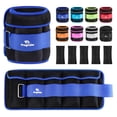 thumbnail image 1 of Par de pesas para tobillo Fragraim ajustables de 0,5 a 2,5 kg, color azul, 5 kg, 1 of 6