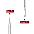 thumbnail image 4 of Uxcell 2PCS Upholstery Needle Large Eye Extra Long 8in, 12in Sewing Needles Straight Hand Needles Easy to Thread, 4 of 5