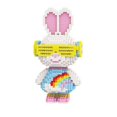 thumbnail image 1 of Juego de bloques de construcción HONLANCH Animal Rainbow Rabbit 2000 piezas, 1 of 2