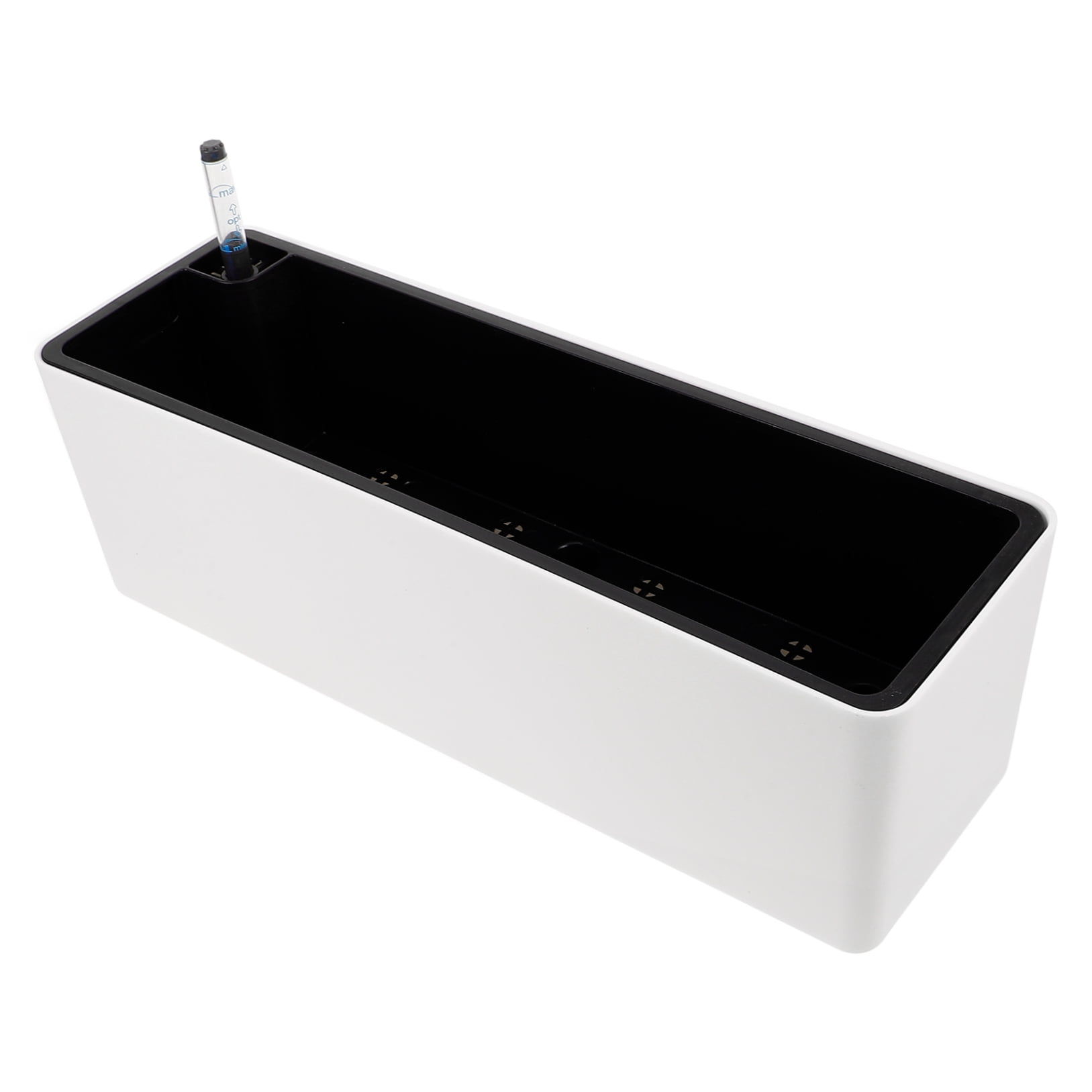 OUNONA Automatic Self-Watering Planter Pot Set in White for Indoor and Balcony Gardening, Home Plant