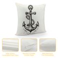 thumbnail image 4 of JRXY  Ocean Theme Blue Pillow Covers with Compass/Anchor/Sailboat/Navigation Pattern Coastal Sailing Cushion Covers Nautical Beach Decorative Pillowcases for Sofa/Couch White, 4 of 5