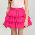 thumbnail image 2 of CHEEREAM Kids Short Skirts Y2k Puff Cute Multi Layered Ruffle Mini Skirt Girls Comfy Casual Leisure Outfit, 2 of 9