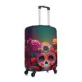 thumbnail image 3 of Daiia Vintage Patterned Skull Luggage Cover, Thickened Washable Travel Luggage Covers, Elastic Unique Baggage Covers for 18-20 inch Luggage-Medium, 3 of 9