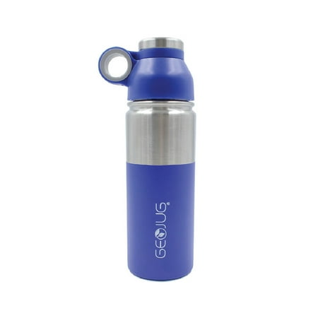 

Brentwood GeoJug G-1018BL 18oz Stainless Steel Vacuum Insulated Water Bottle