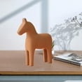 thumbnail image 4 of Estatua De Troya Moderna Adorno De Estatuilla De Caballo De Madera Para Decoración Del Hogar Marrón Sunnimix Estatua de Troya, 4 of 8