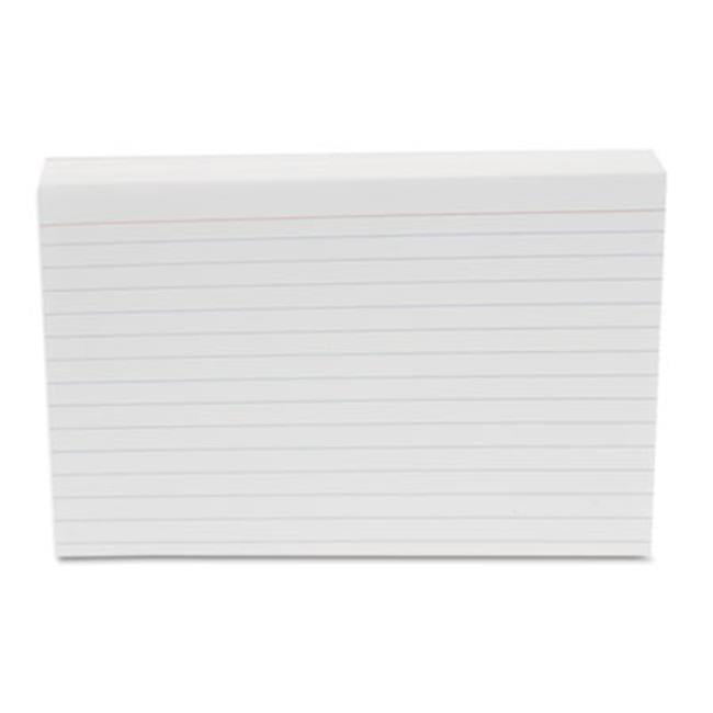 Universal Ruled Index Cards 4 x 6 White 500/Pack