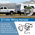 thumbnail image 2 of Unique Bargains 1 Set 4 Pin Trailer Wiring Harness HL3Z13A576A/FL3Z13A576C Towing Hitch Wiring for Ford F-150 2015-2020 Connector Towing Harness Converter, 2 of 7