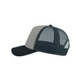 thumbnail image 2 of Atlantis Headwear RAPPER Sustainable Canvas Cap-Grey/ Navy, 2 of 3