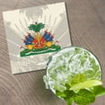 thumbnail image 2 of Haiti Coat Of Arms 4'' X 4'' Square Wooden Coaster, 2 of 3