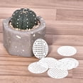 thumbnail image 5 of Unique Bargains 1.8' Plastic Round Flowerpot Hole Mesh Pad Grid Screen Mat, White 50 Count, 5 of 5
