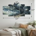 thumbnail image 4 of Designart "Brances Canopies beauty II" Landscape Trees Metal Wall Art Set, 4 of 5