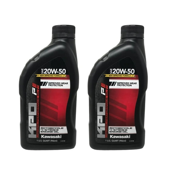 Kawasaki Genuine OEM KPO 20W-50 Engine Oil K61021-102-01Q - 2 Pack