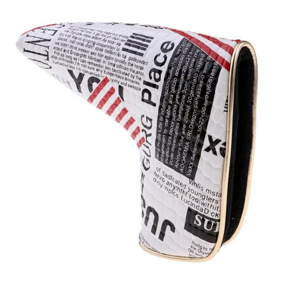 Waterproof PU Golf Blade Head Cover Putter Headcover & Closure Supplies